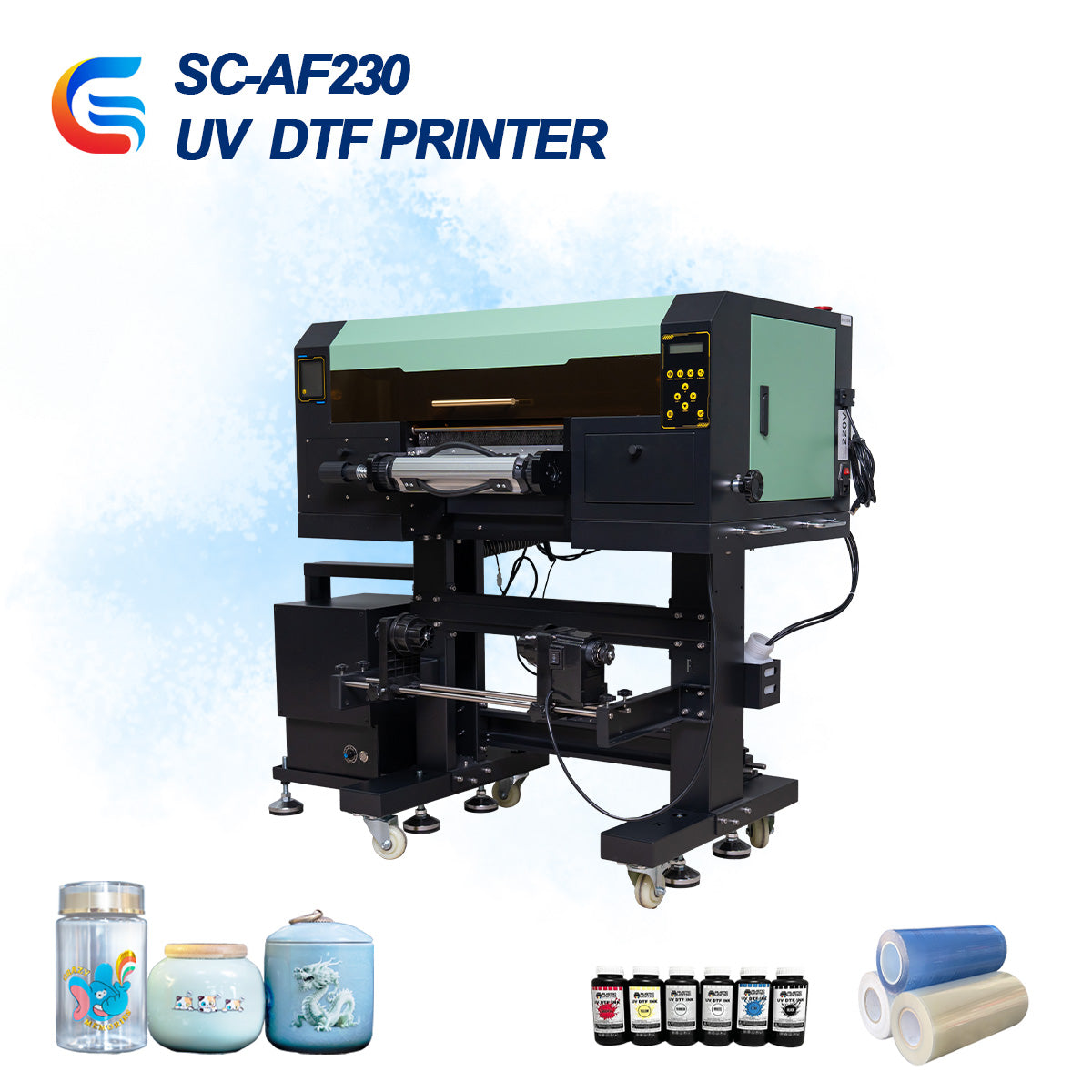 Senchro SC-AF230-UV DTF Printer A3-2-printheads All-in-one Printer