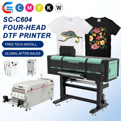 Senchro SC-C604 DTF Printer Professional 60cm-4-printeads DTF Printer