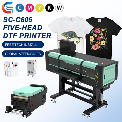 Senchro SC-C605 60cm DTF Printer-5-printheads